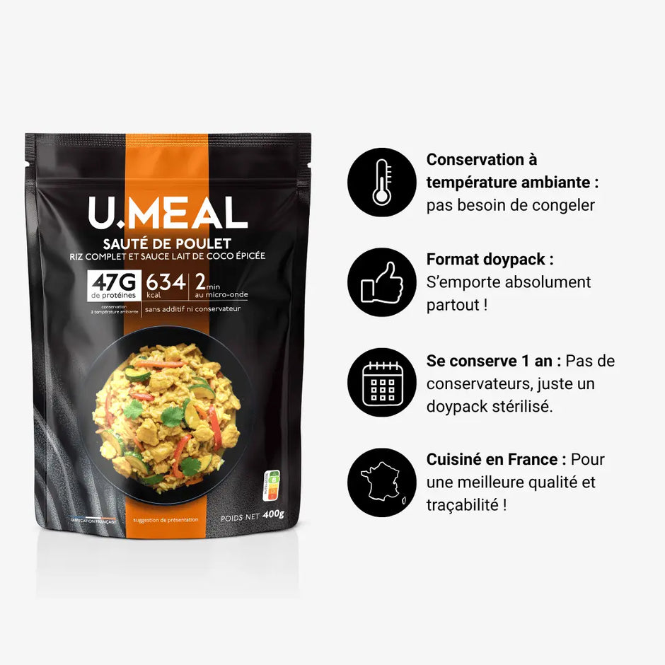 Sauté de poulet thaï protéiné Ma boutique