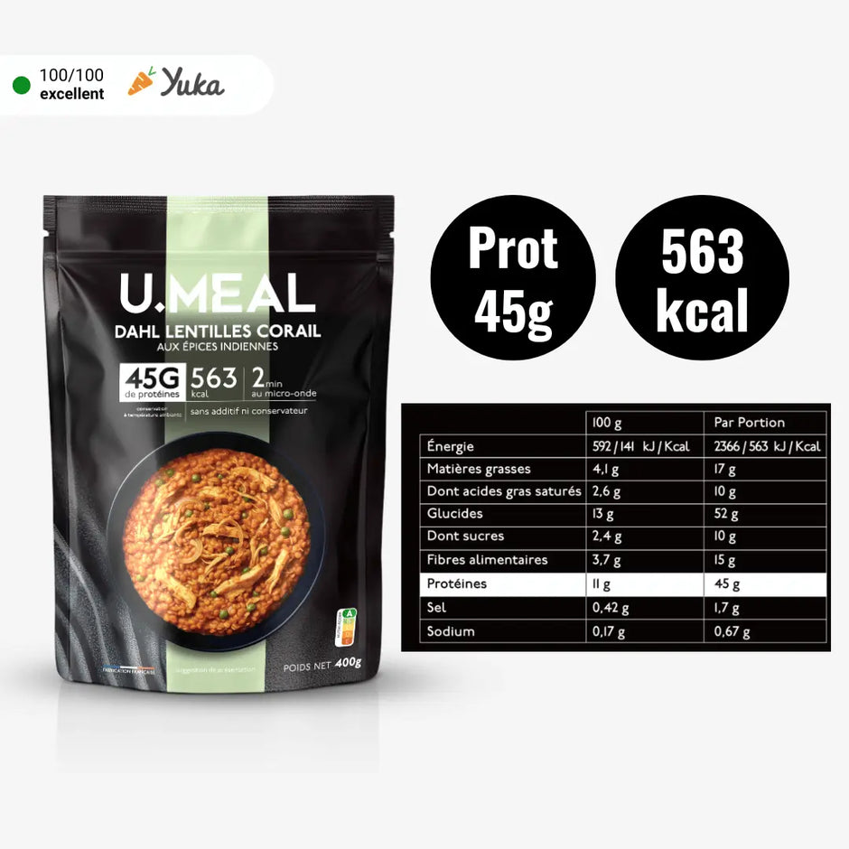 Pack repas protéiné performance | 7 + 2 offerts U.MEAL