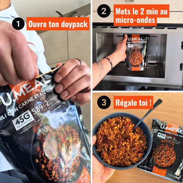 Pack repas protéiné découverte U.MEAL